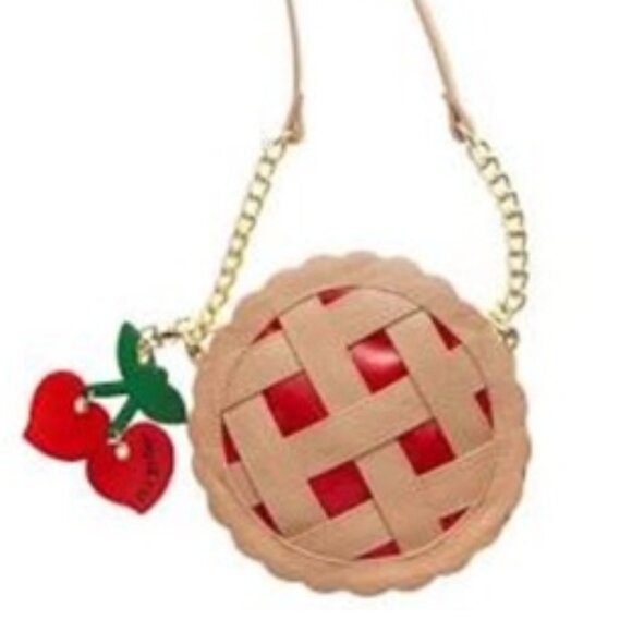 Betsey Johnson Handbags - Pretty Betsey Johnson " Sweet As Pie " Purse Kitsch Crossbody Bag Cherry Pie